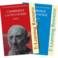 Covers of the E-Learning DVD for the North American 4th edition of the Cambridge Latin Course